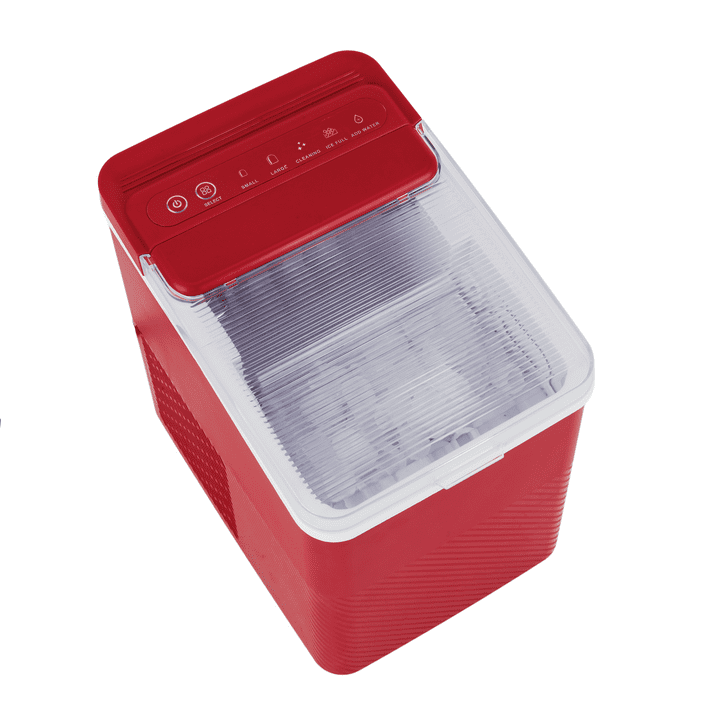 Removable & Washable Ice Tray & Scoop 2 Ice Sizes, 26 lbs/24H with Self-Cleaning Function