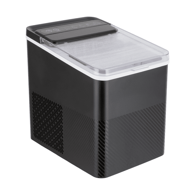 Removable & Washable Ice Tray & Scoop 2 Ice Sizes, 26 lbs/24H with Self-Cleaning Function